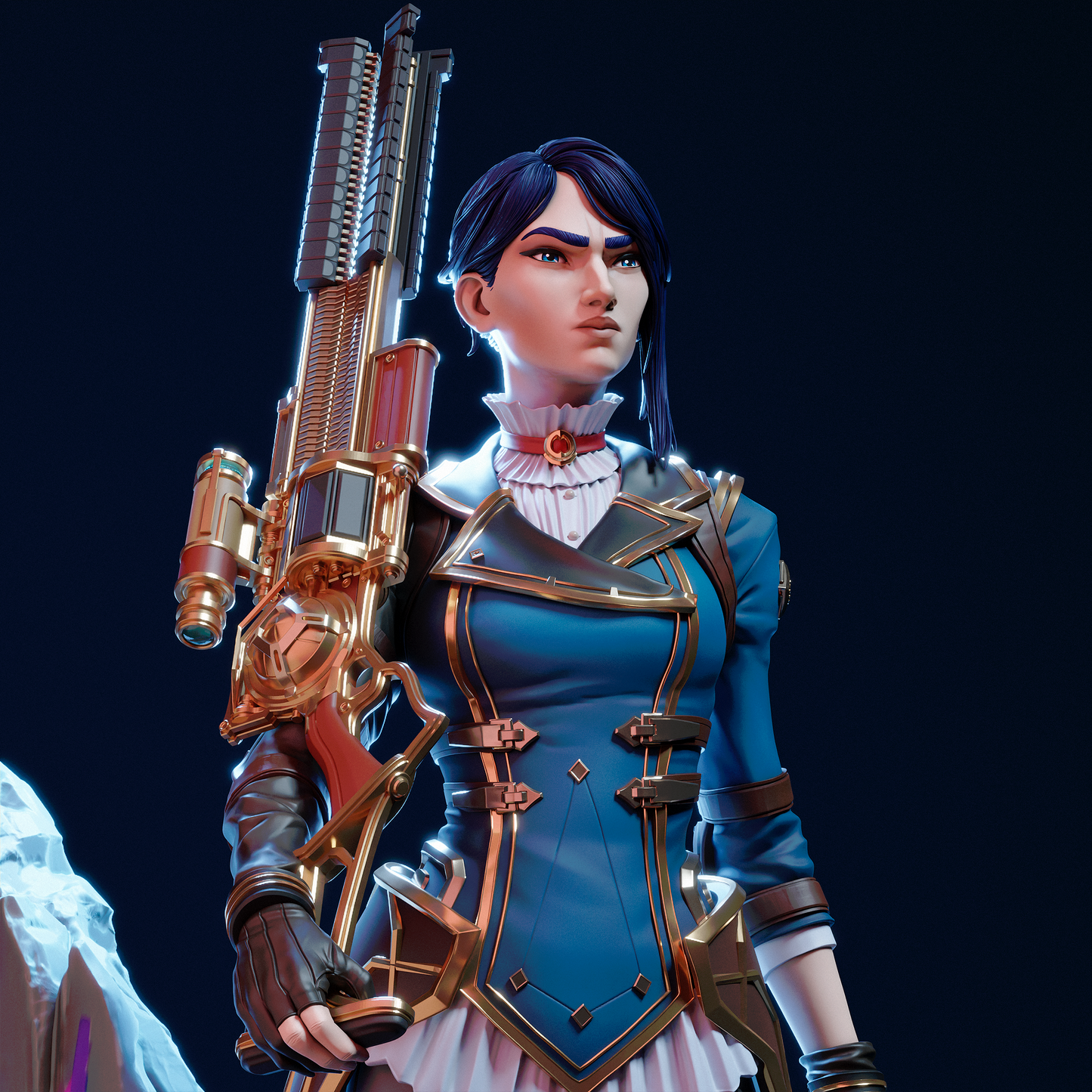 Caitlyn Arcane League of Legends 3D Print File - Sheriff of Piltover STL