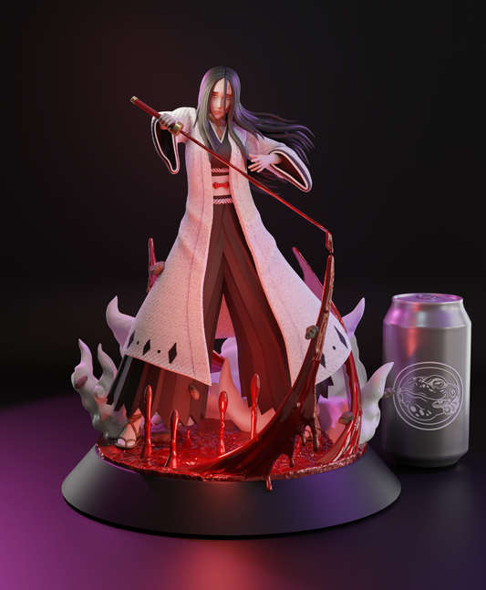 Retsu Unohana (Bleach) 3D Printable Statue – The Gentle Captain’s Hidden Fury