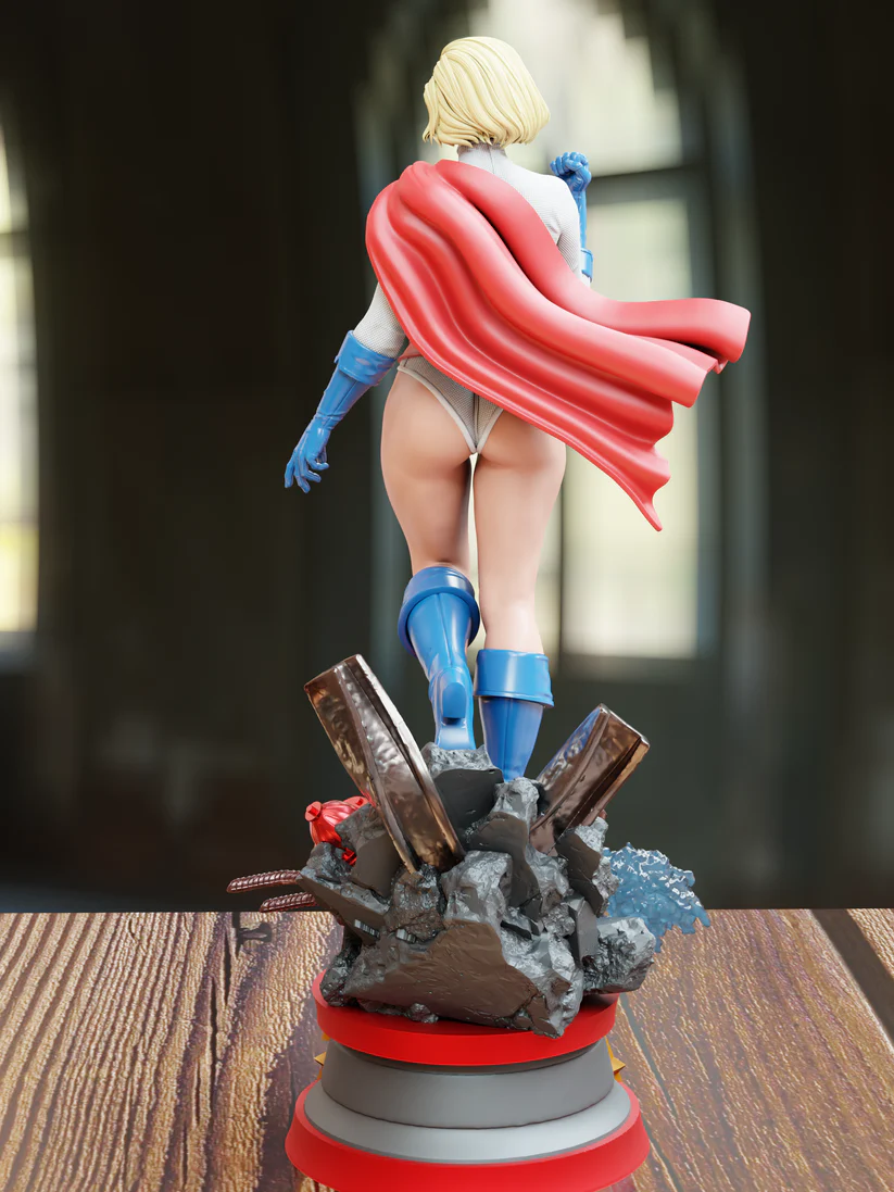 Power Girl NSFW - DC Comics STL File for 3D Printing