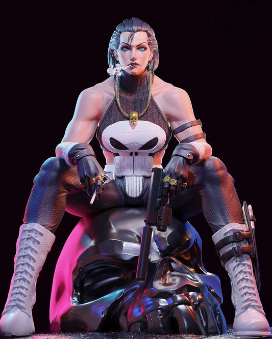 Free Female Punisher NSFW 3D Print File - Marvel STL