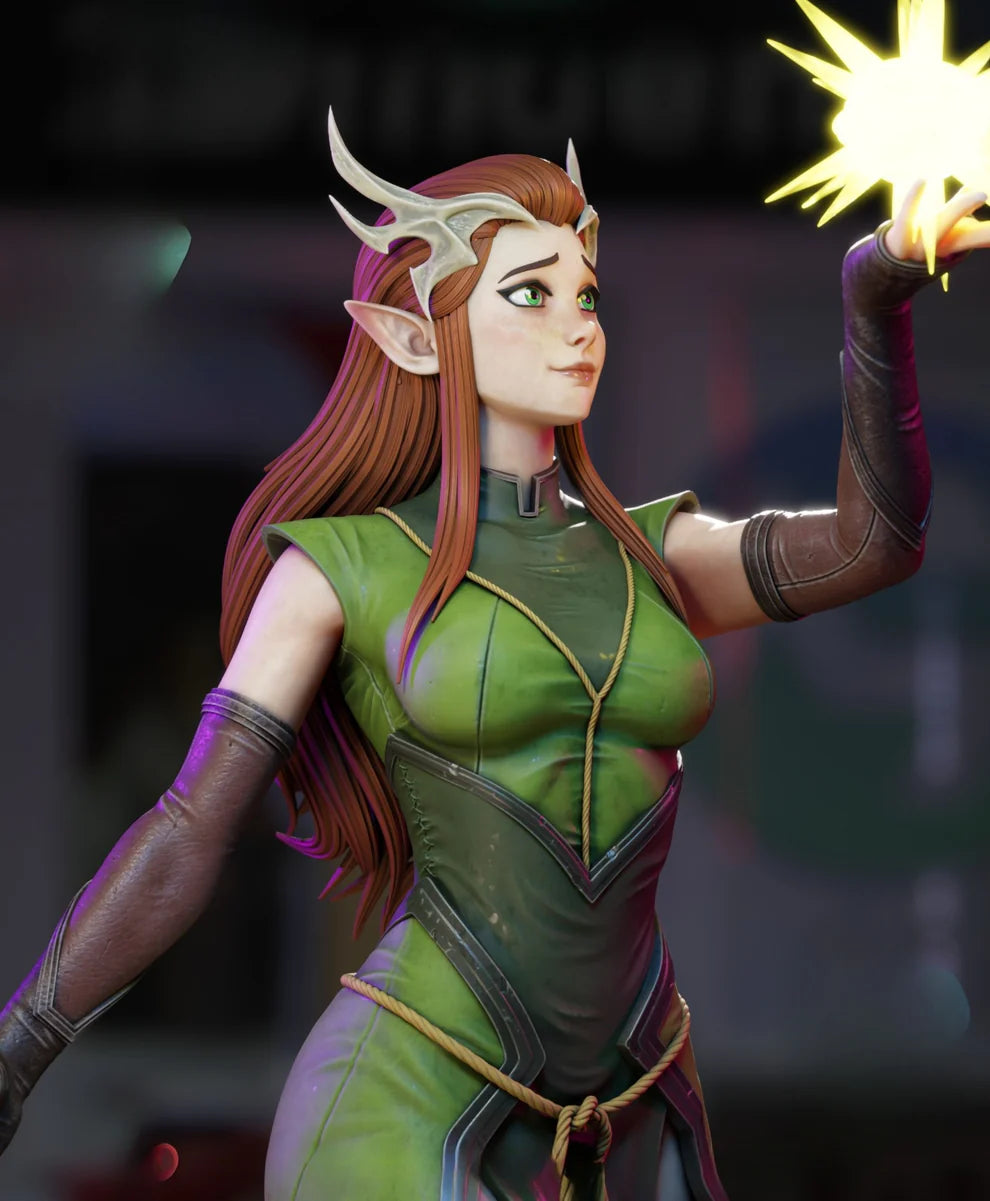 Keyleth NSFW – Critical Role Inspired STL Figure for 3D Printing (Pre-Supported)