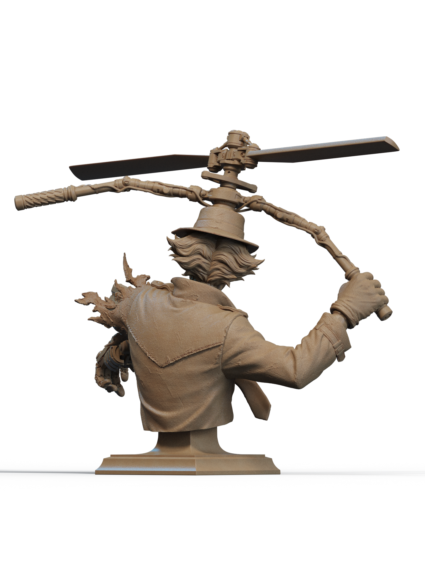 Inspector Gadget Bust 3D Print File: Iconic Cartoon Hero STL - 1:6 & 1:9 Scale Options