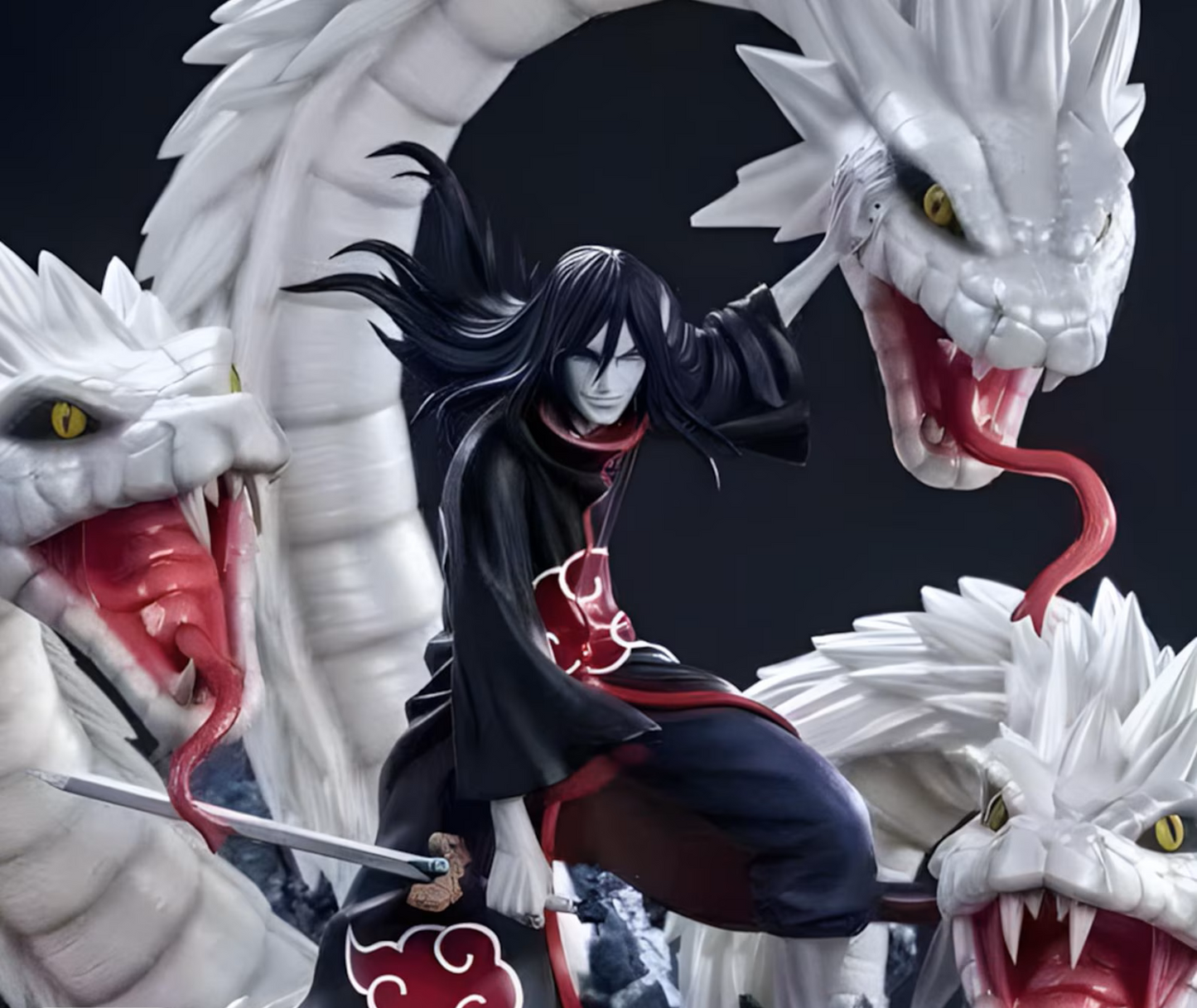 Orochimaru – White Serpent Summon Diorama – Naruto STL 3D Print Files