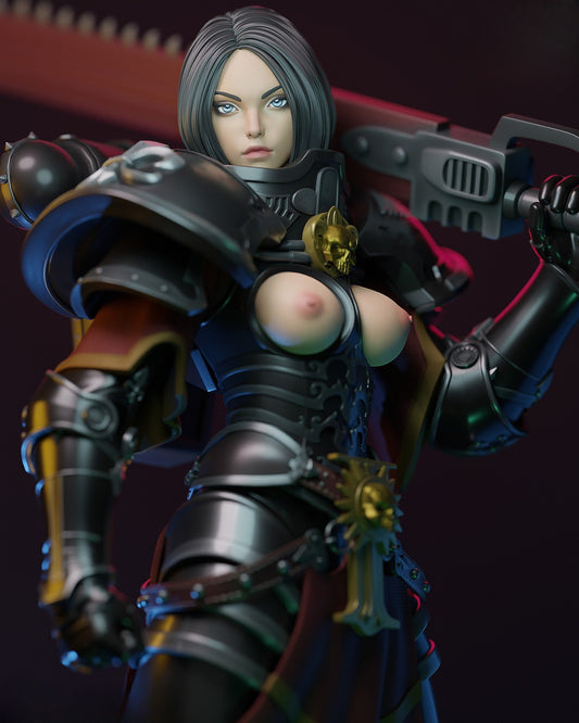 Free Battle Sister 3D Print File - Join the Crusade!