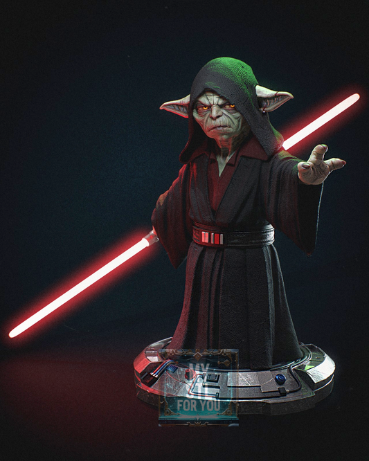 Darth Yoda STL – Star Wars Resin Statue Files Bundle (1/6, 1/9, 1/12) + 1/6 Pre‑Supported LYS + 1/12 Uncut – Digital Download