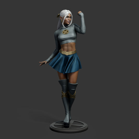 Storm (X-Men) 3D Print File: Mistress of Weather STL - 1:4, 1:6, 1:9 Scale Options - Pre-Supported & Uncut - Ultimate Collectible Model