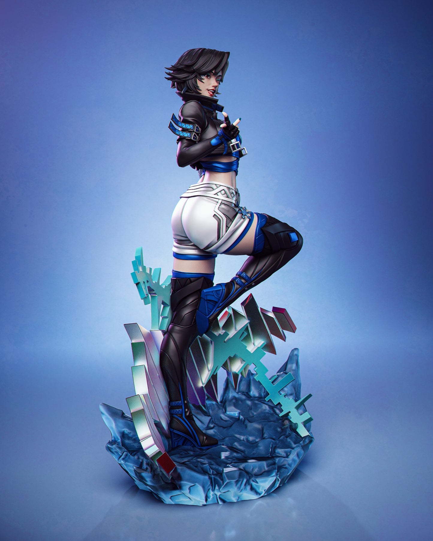 Luna Snow STL File – K-Pop Ice Superhero | 1/6 & 1/9 Scale | Marvel Future Fight 3D Model