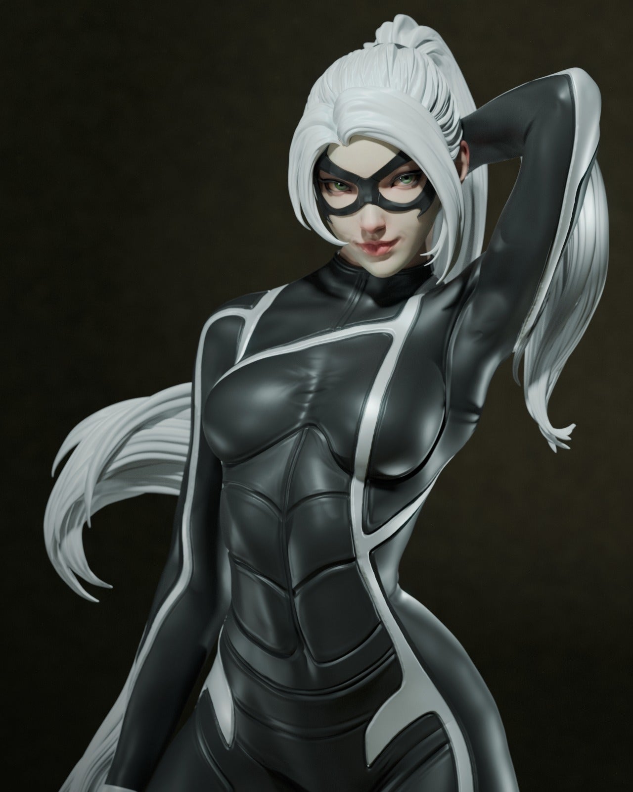 Black Cat 3D Print File STL - 1:4, 1:6, 1:9, 1:12 Scale Options - Ready-to-Print, Split, Pre-Supported & Uncut