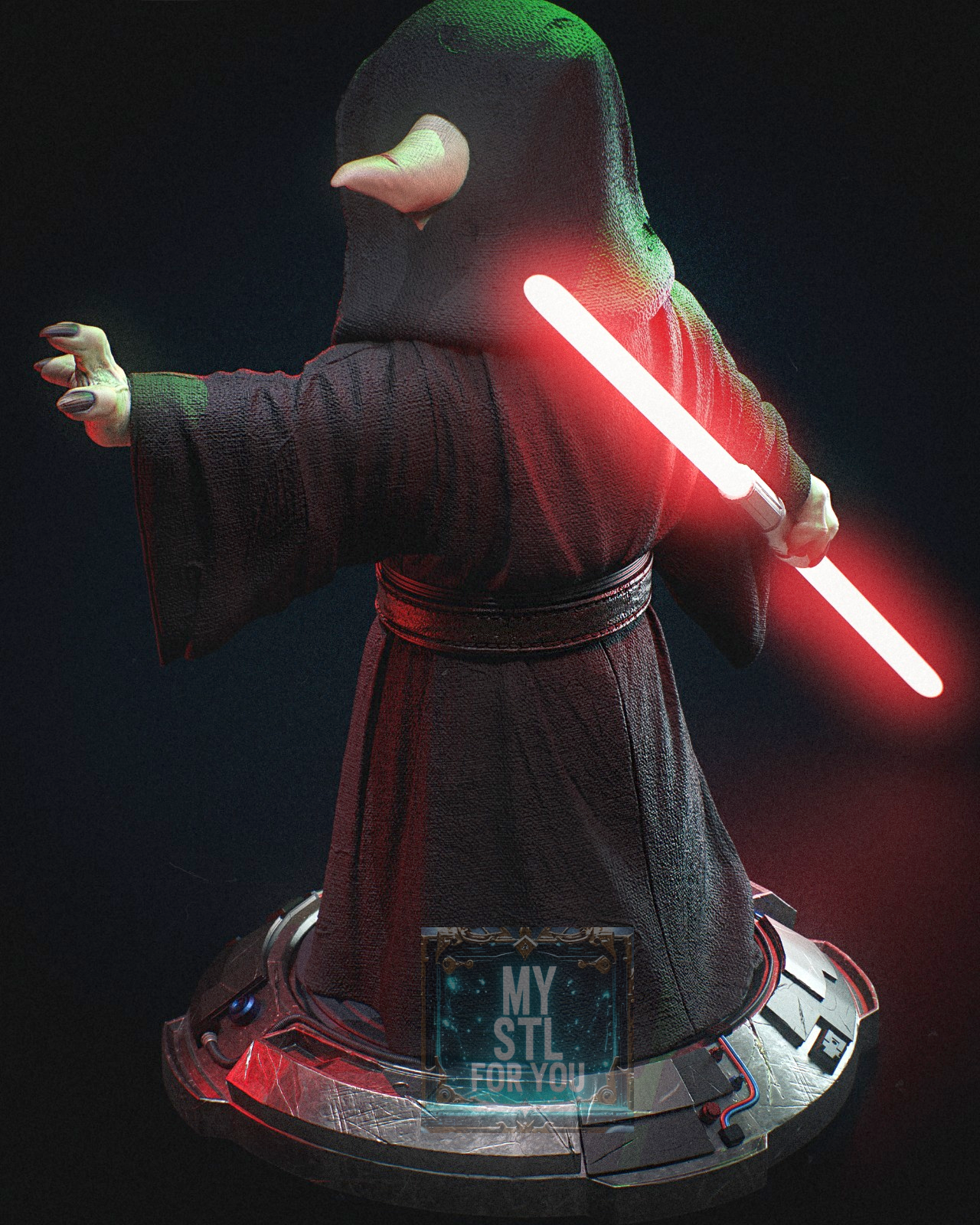 Darth Yoda STL – Star Wars Resin Statue Files Bundle (1/6, 1/9, 1/12) + 1/6 Pre‑Supported LYS + 1/12 Uncut – Digital Download