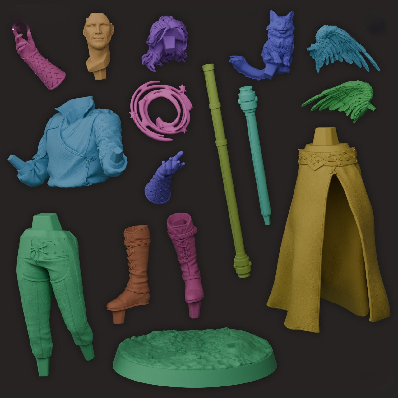 Gale (Baldur's Gate 3) 3D Print Model - Pre-Supported & Uncut STL/LYS