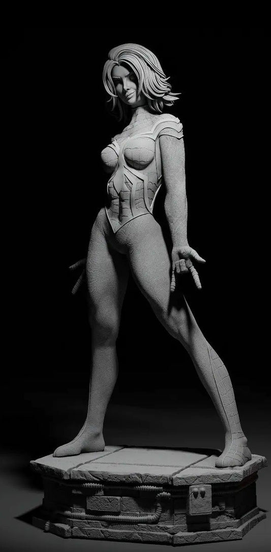 Spider-Woman (Marvel Comics) 3D Print File: Iconic Heroine STL - 1:4, 1:6, 1:9, 1:12 Scale Options - Ready-to-Print, Split, Pre-Supported & Uncut