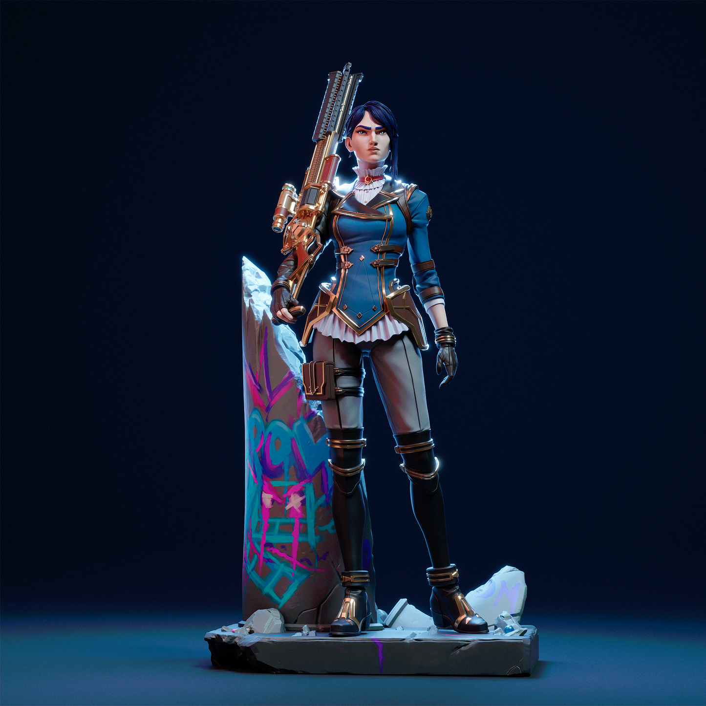 Caitlyn Arcane League of Legends 3D Print File - Sheriff of Piltover STL