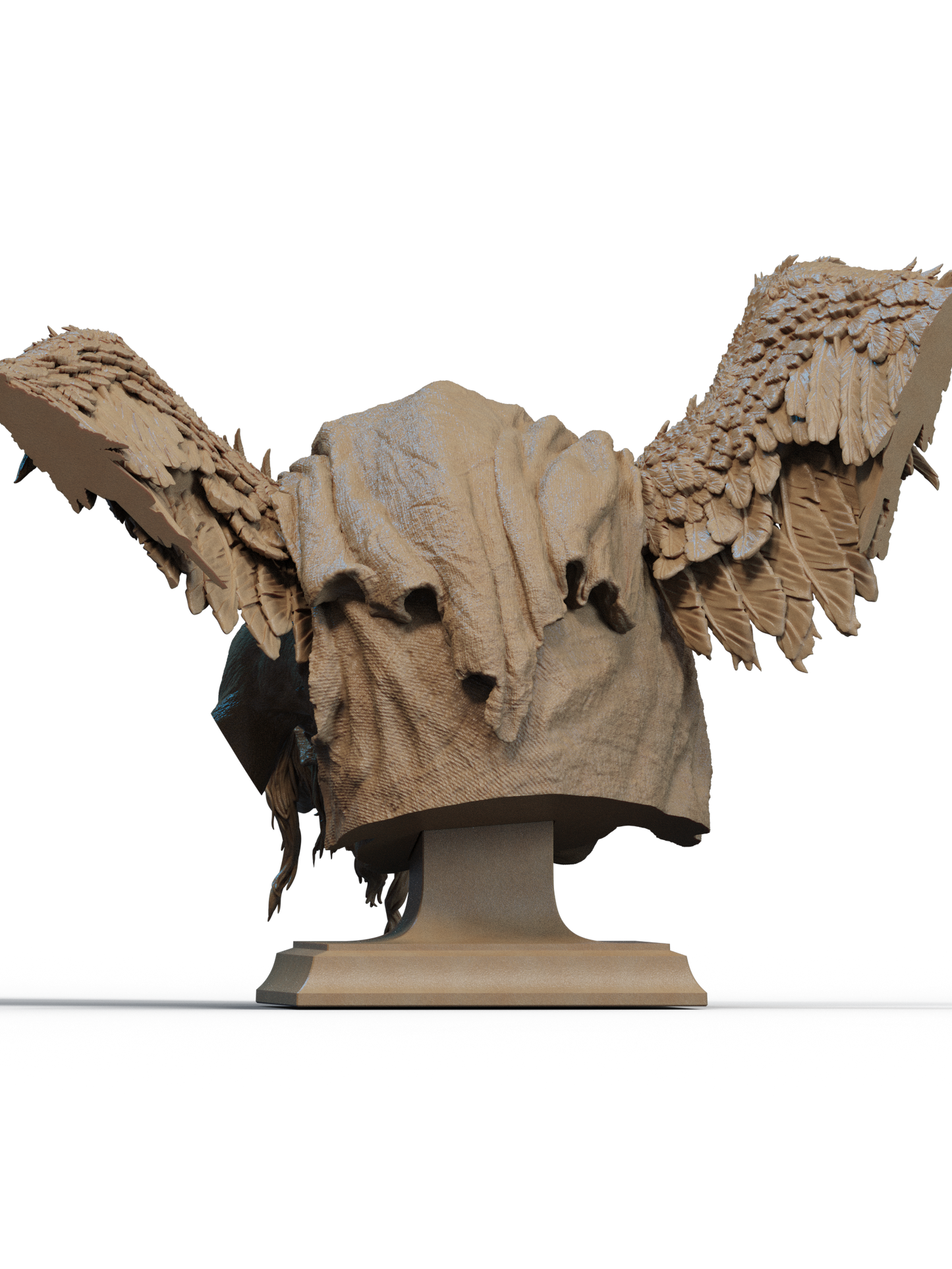 Matinta Pereira (Brazilian Folklore) Bust 3D Print File: Mythical Creature STL - 1:6 & 1:9 Scale Options