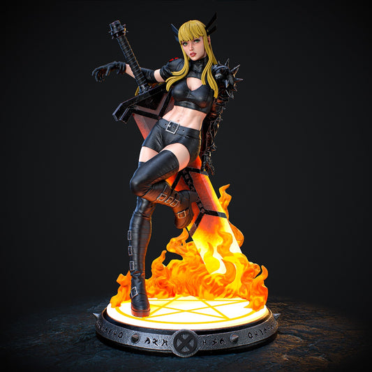Magik (X-Men) 3D Print File: Sorceress Supreme STL - 1:6, 1:9, 1:12 Scale Options - Pre-Supported & Uncut - Mystical Digital Collectible