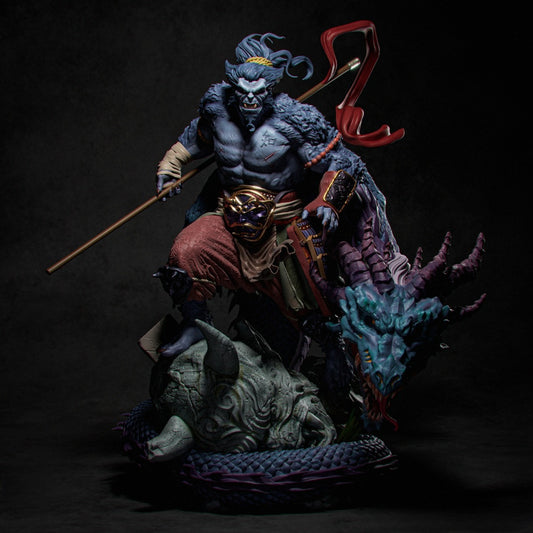 Beast Samurai 3D Print File: Ferocious Warrior STL - 1:6, 1:9, 1:12 Scale Options - Pre-Supported & Uncut - Fantasy Digital Model