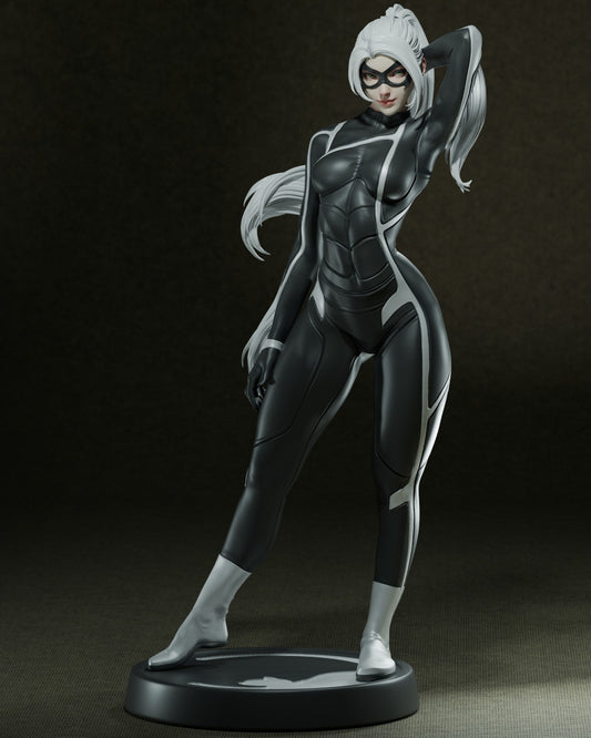 Black Cat 3D Print File STL - 1:4, 1:6, 1:9, 1:12 Scale Options - Ready-to-Print, Split, Pre-Supported & Uncut