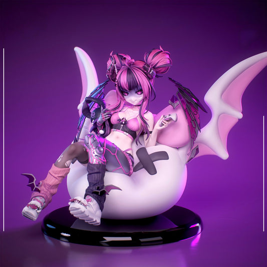 Ironmouse 3D Printable Figure – 1/7 Scale Anime Demon VTuber STL Statue | Pre-Supported & Unsupported Files Included