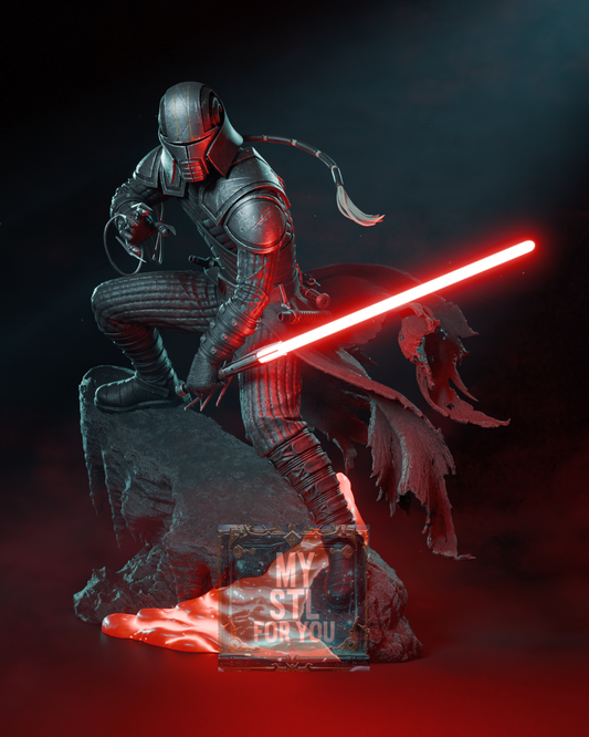 Starkiller | 1/6 Pre‑Supported (LYS) + 1/6 | 1/9 + 1/9 Uncut | STL Files for Resin Printing