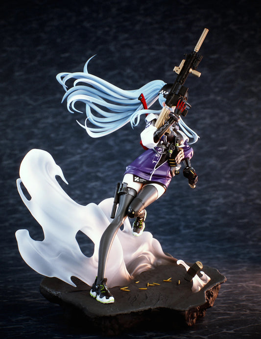 Klukai – Cyberpunk Anime Assassin STL File | 1/7 Scale Dynamic Girl Figure for 3D Printing
