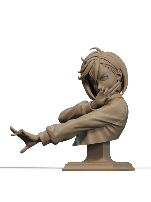 Momo Ayase (Dandadan) Bust 3D Print File: Occult Detective STL - 1:6 & 1:9 Scale Options