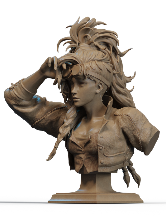 Gemma (Monster Hunter Wilds) Bust 3D Print File: Hunter Figure STL - 1:6 & 1:9 Scale Options