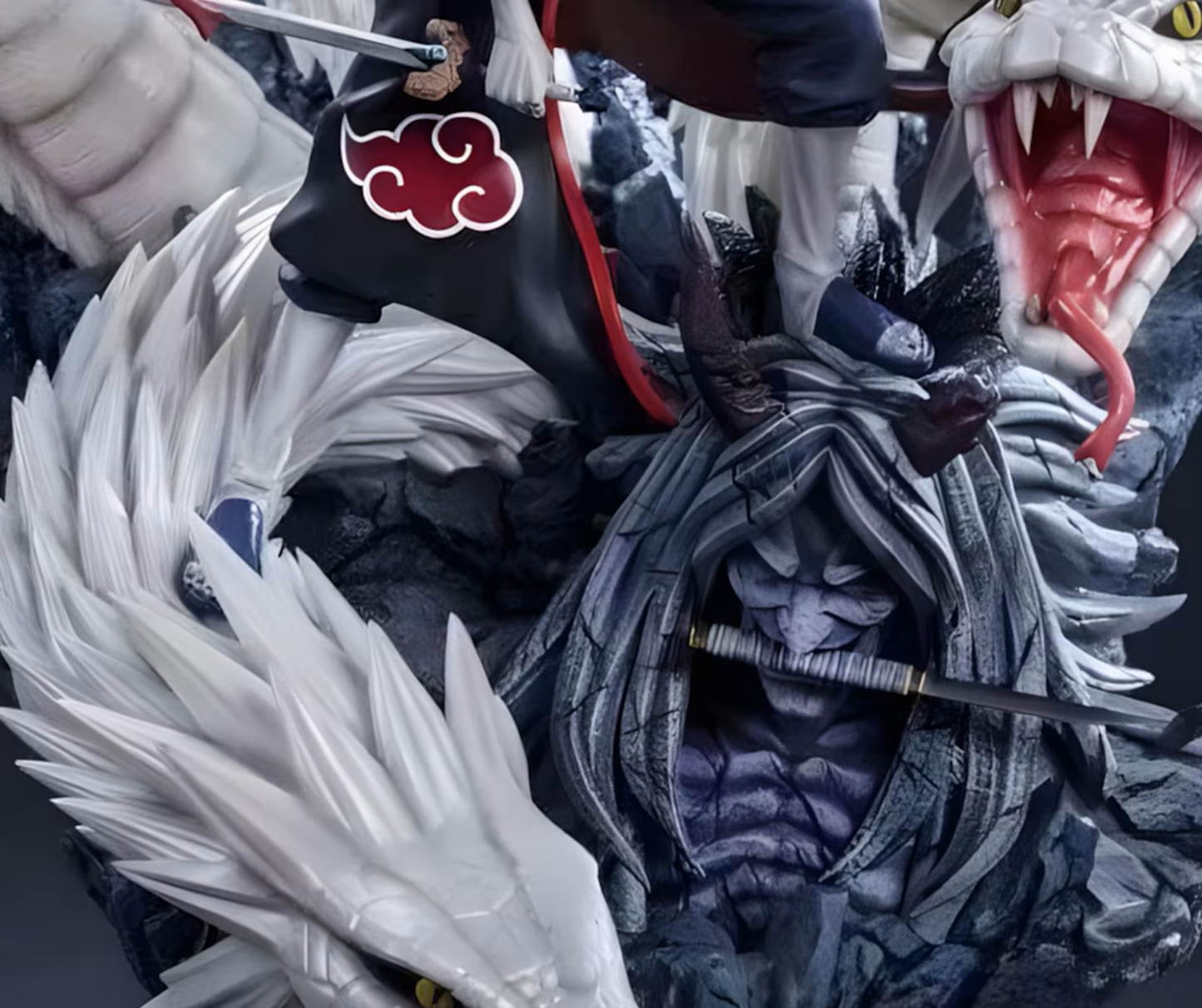 Orochimaru – White Serpent Summon Diorama – Naruto STL 3D Print Files