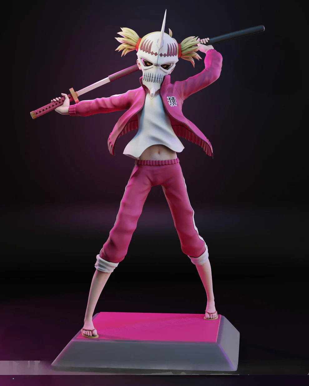 Hiyori Sarugaki (Bleach) 3D Printable Statue – Fierce Shinigami STL File for Resin Printing