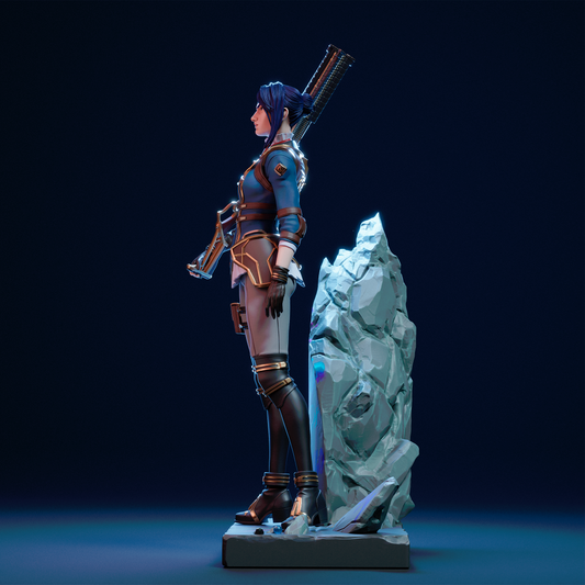 Caitlyn Arcane League of Legends 3D Print File - Sheriff of Piltover STL
