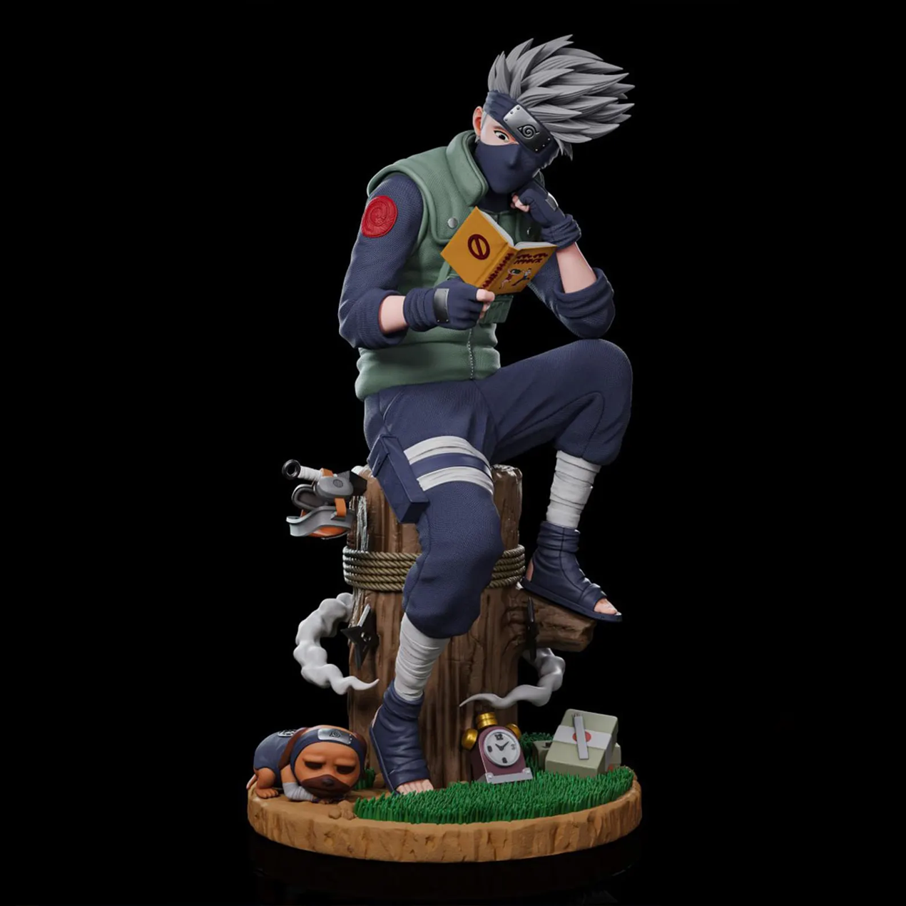 Kakashi Hatake – Reading Diorama – Naruto STL 3D Print Files
