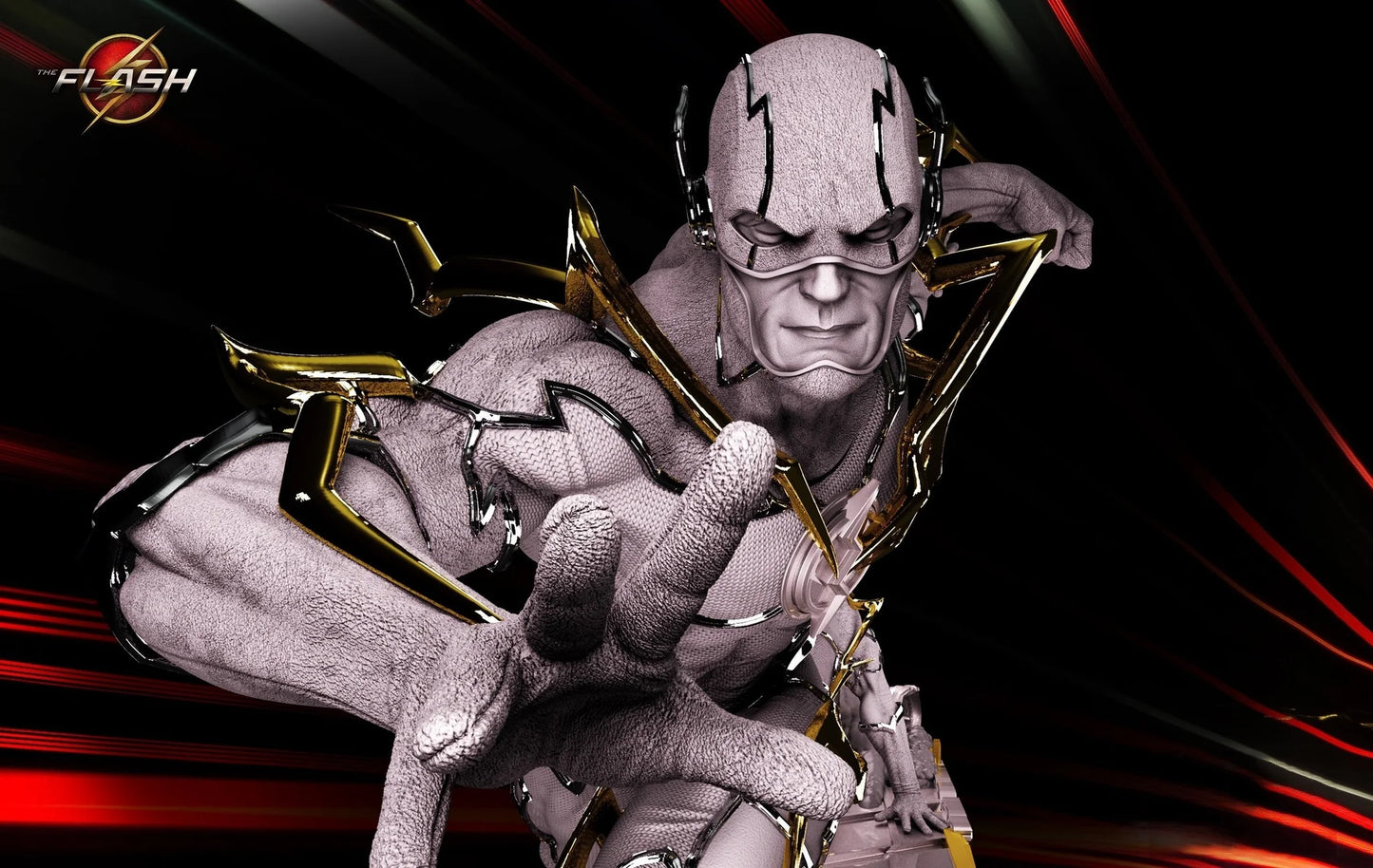 The Flash STL Model – Speed Force in Stunning Detail!