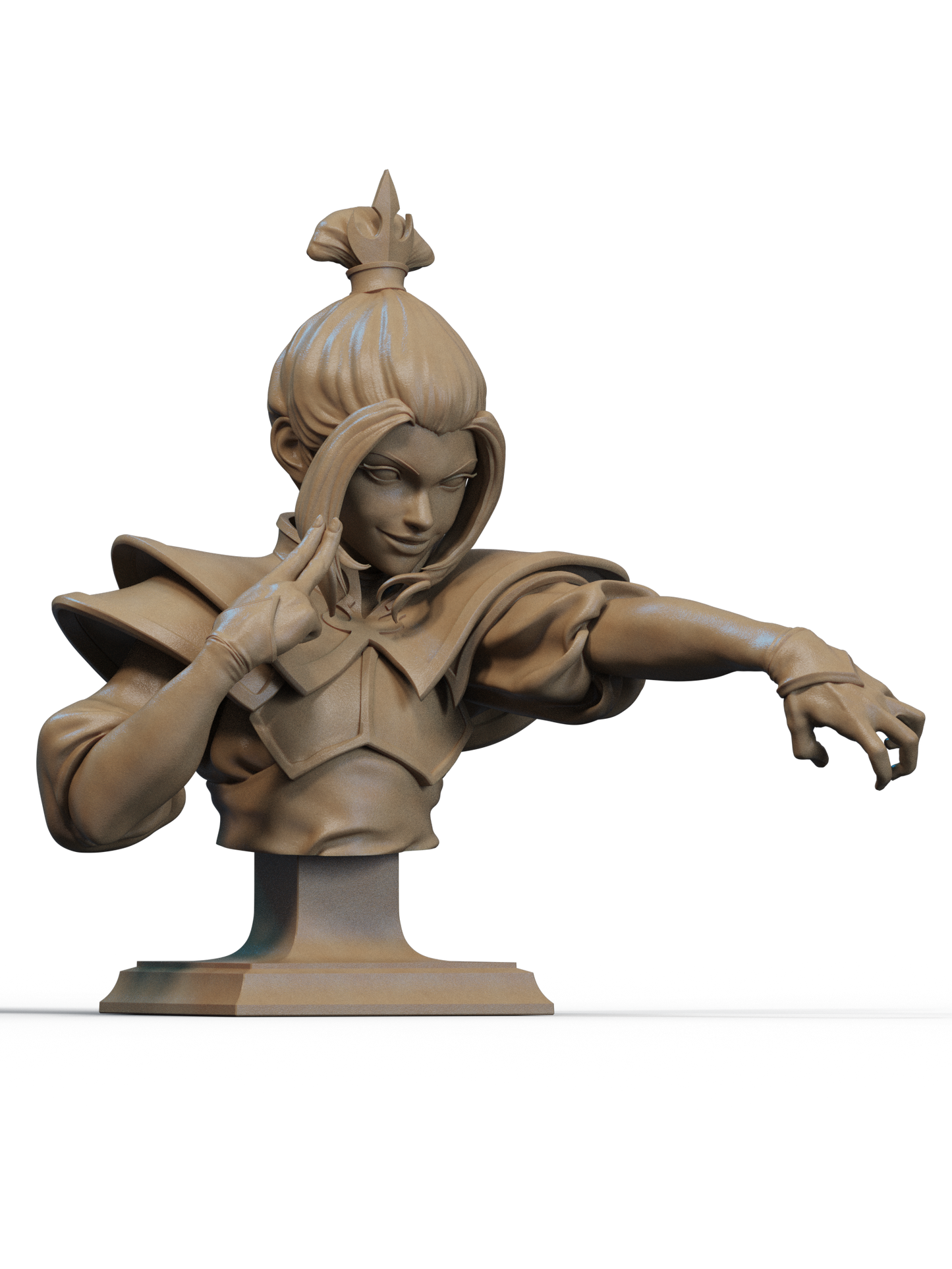 Azula (Avatar: The Last Airbender) Bust 3D Print File: Fire Nation Princess STL - 1:6 & 1:9 Scale Options