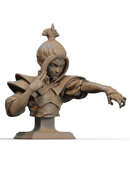 Azula (Avatar: The Last Airbender) Bust 3D Print File: Fire Nation Princess STL - 1:6 & 1:9 Scale Options