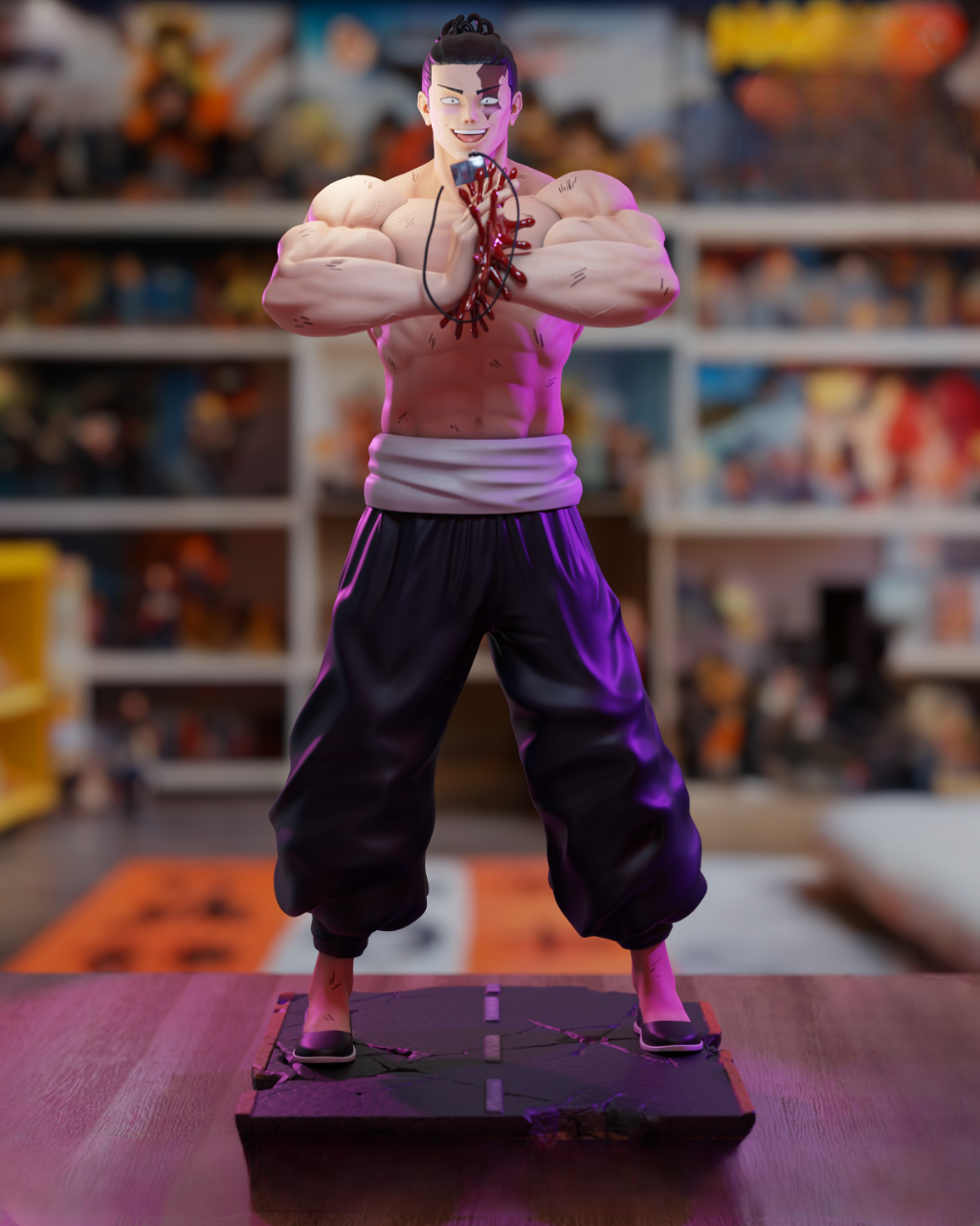 Aoi Todo (Jujutsu Kaisen) 3D Printable Statue – The Boogie Woogie Brawler | Resin-Optimized