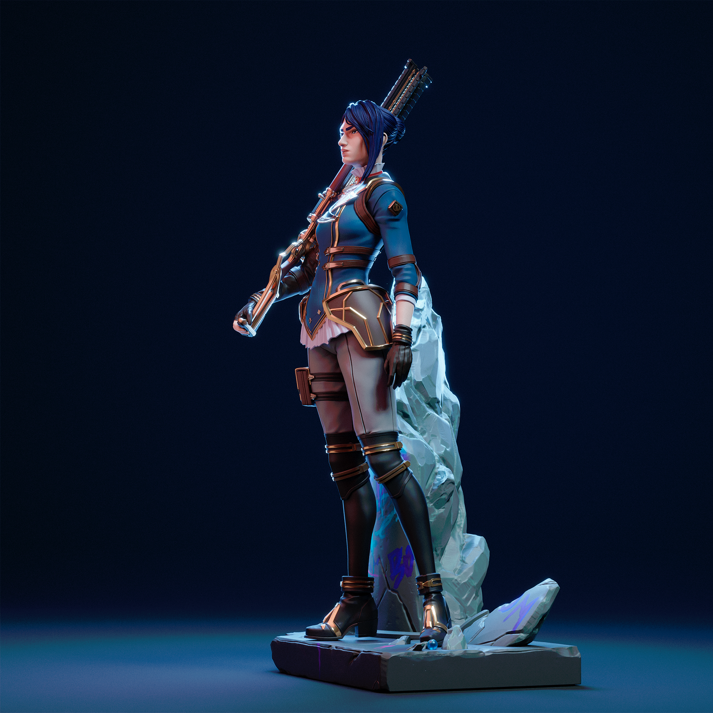 Caitlyn Arcane League of Legends 3D Print File - Sheriff of Piltover STL