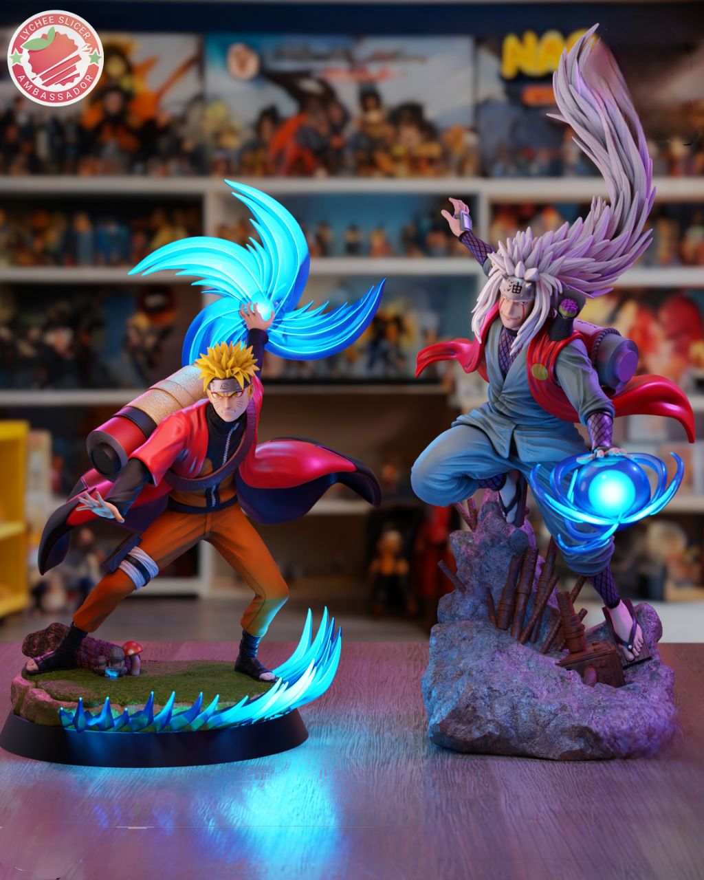 Naruto Sage Mode STL Model with Dynamic Rasengan Effect – Pre-Supported Files Included