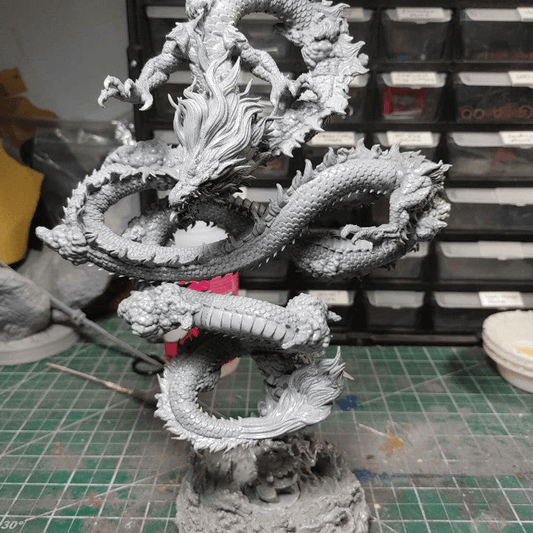 Pre-Support Qinglong - Azure Dragon STL Model – A Majestic Symbol of Power