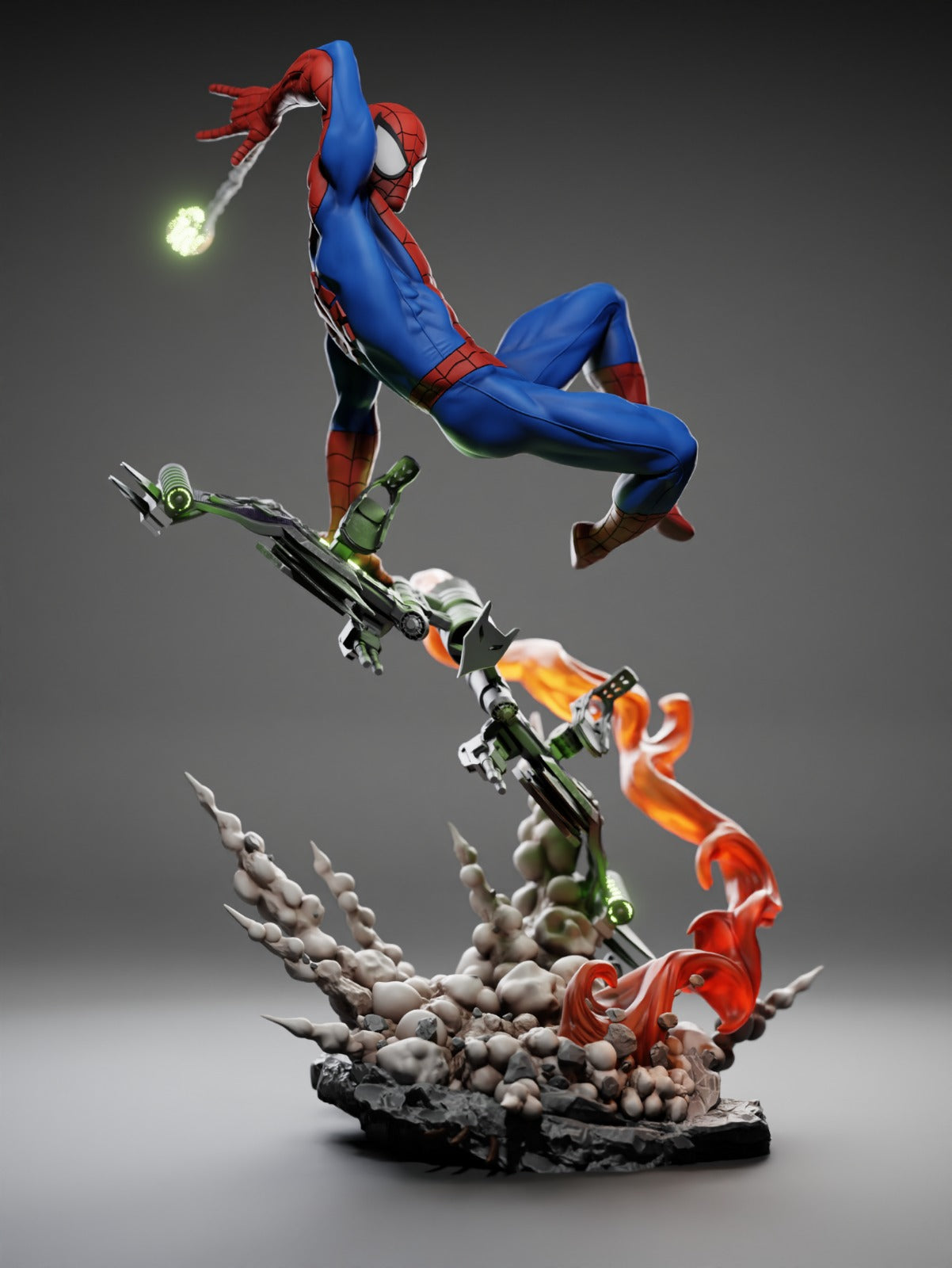 Spider-Man (Marvel Comics) 3D Print File: Iconic Web-Slinger STL - 1:4, 1:6, 1:9, 1:12 Scale Options - Ready-to-Print, Split, Pre-Supported & Uncut