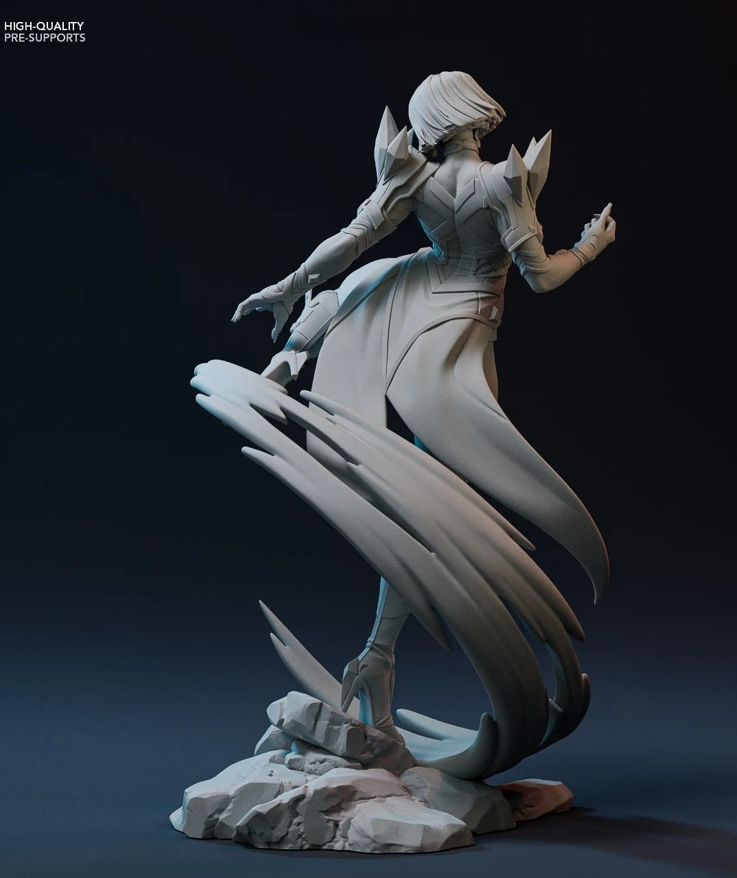 Emma Frost - Marvel Rivals Style (1/8 Scale) STL File for 3D Printing - Digital File