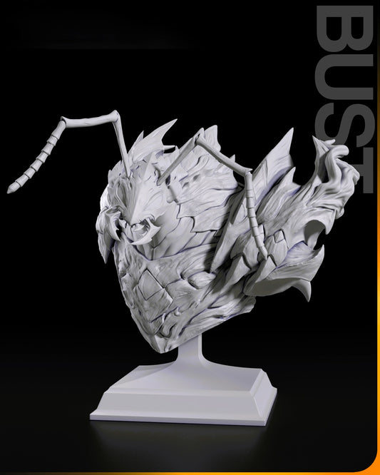 Shadow Beru Bust – Solo Leveling STL Collectible for 3D Printing