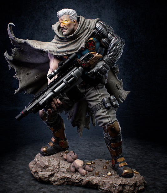 Cable 3D STL File – Printable Superhero Model in 1:6, 1:9, 1:12 | Pre-Supported & Uncut Options