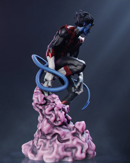 Nightcrawler (X-Men) 3D Print File: Agile Teleporter STL - 1:6, 1:9 Scale Options - Pre-Supported & Uncut - Dynamic Digital Collectible