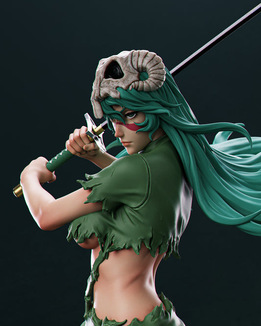 Nelliel 3D STL Printable Figure – Anime Fan Art STL of Nel from Bleach for Resin Printing (1/6 Cut, 1/9 Cut & Uncut)