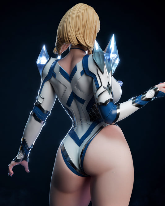 Emma Frost – Marvel-Inspired 3D STL Figure | 1/6 Split, 1/6 Pre-Supported, 1/9 Split & 1/9 Uncut