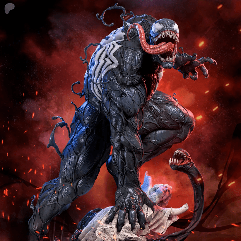 Embrace the Darkness: Venom STL Model from Marvel Comics!