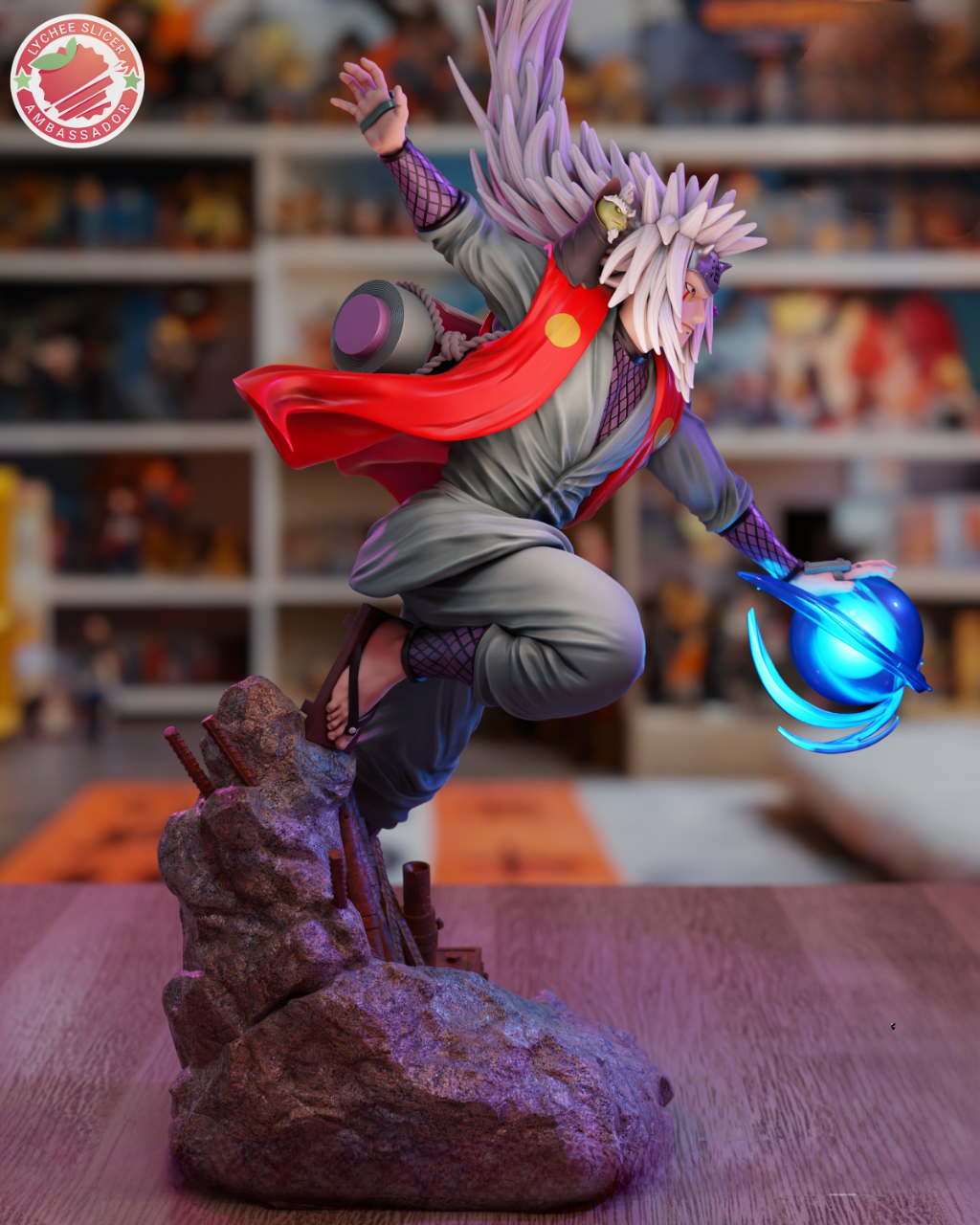 🕶️ Summon the Legend: 3D Printable STL File of Jiraiya – The Toad Sage Rises in Battle-Ready Detail!