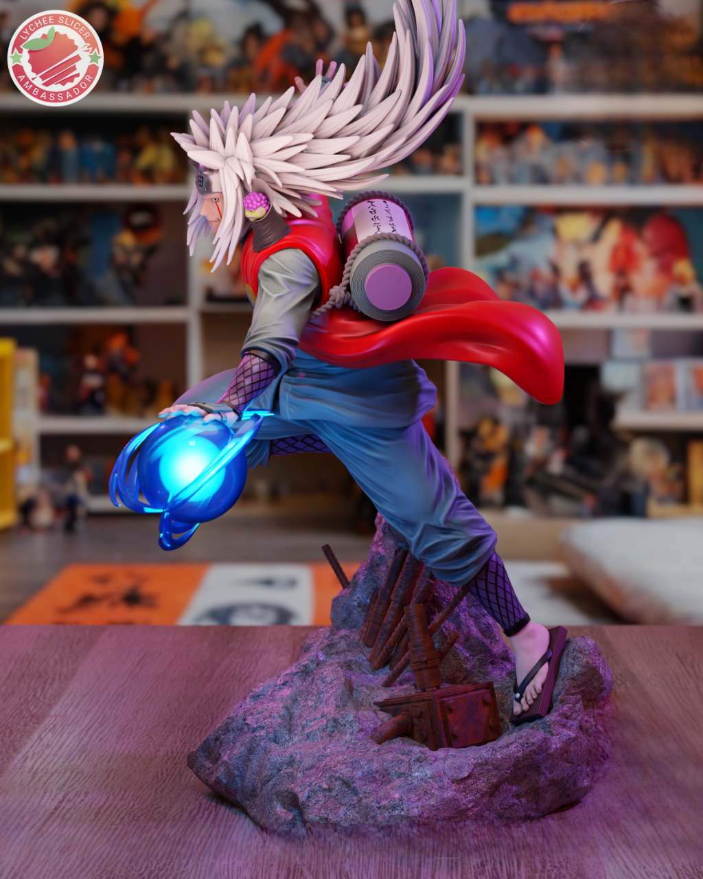 🕶️ Summon the Legend: 3D Printable STL File of Jiraiya – The Toad Sage Rises in Battle-Ready Detail!
