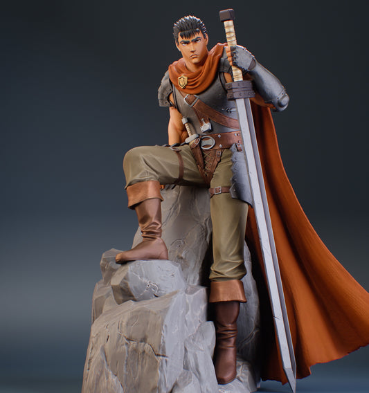 Guts - Berserk: Golden Age Arc | 1/8 Scale 3D STL Printable Model