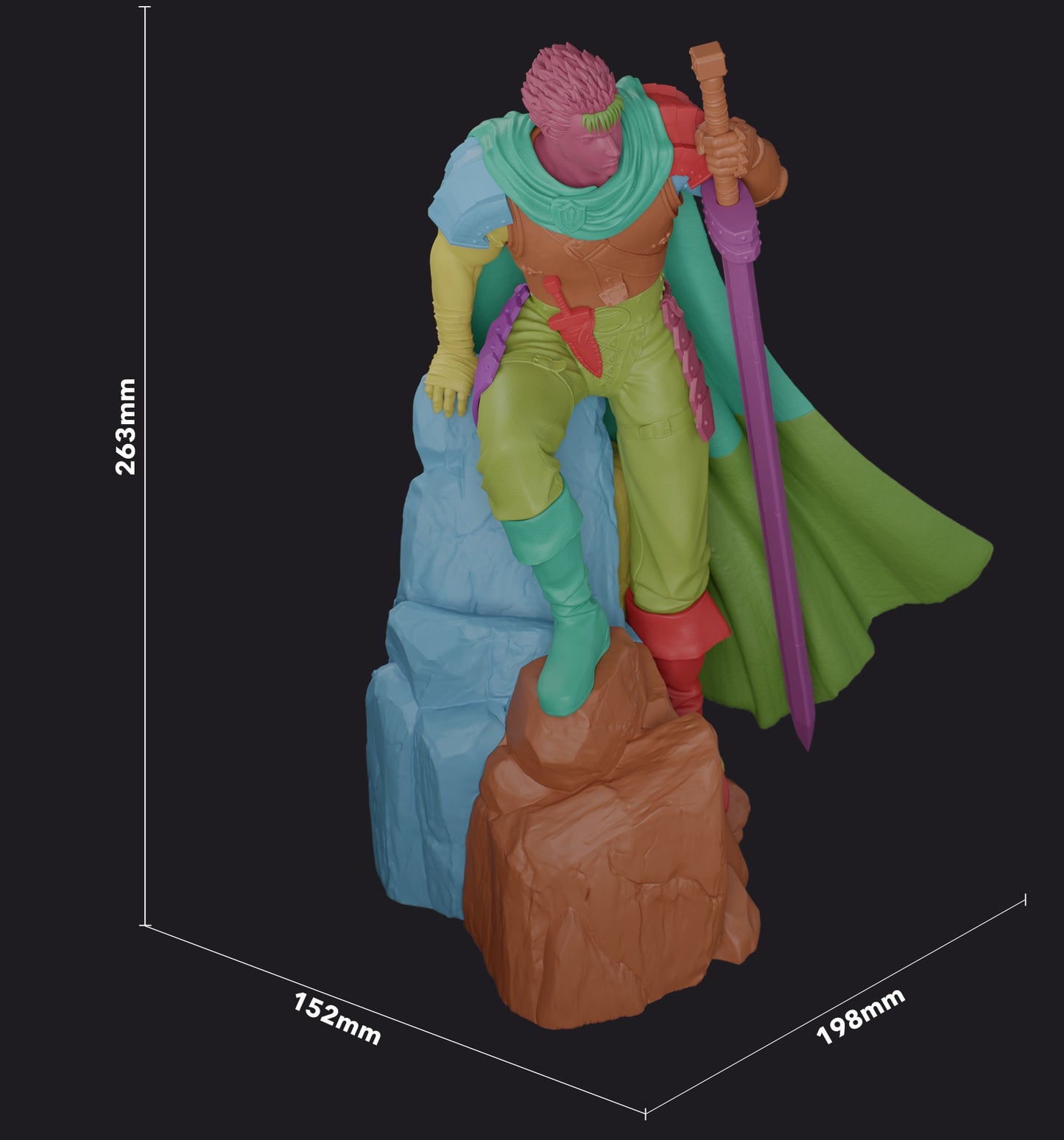 Guts - Berserk: Golden Age Arc | 1/8 Scale 3D STL Printable Model