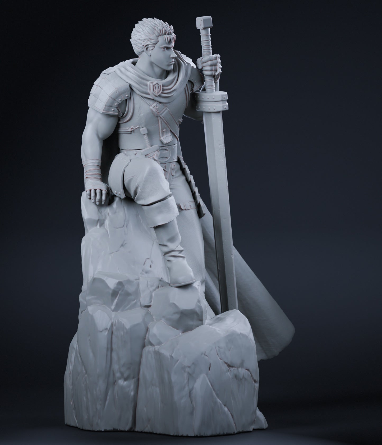 Guts - Berserk: Golden Age Arc | 1/8 Scale 3D STL Printable Model