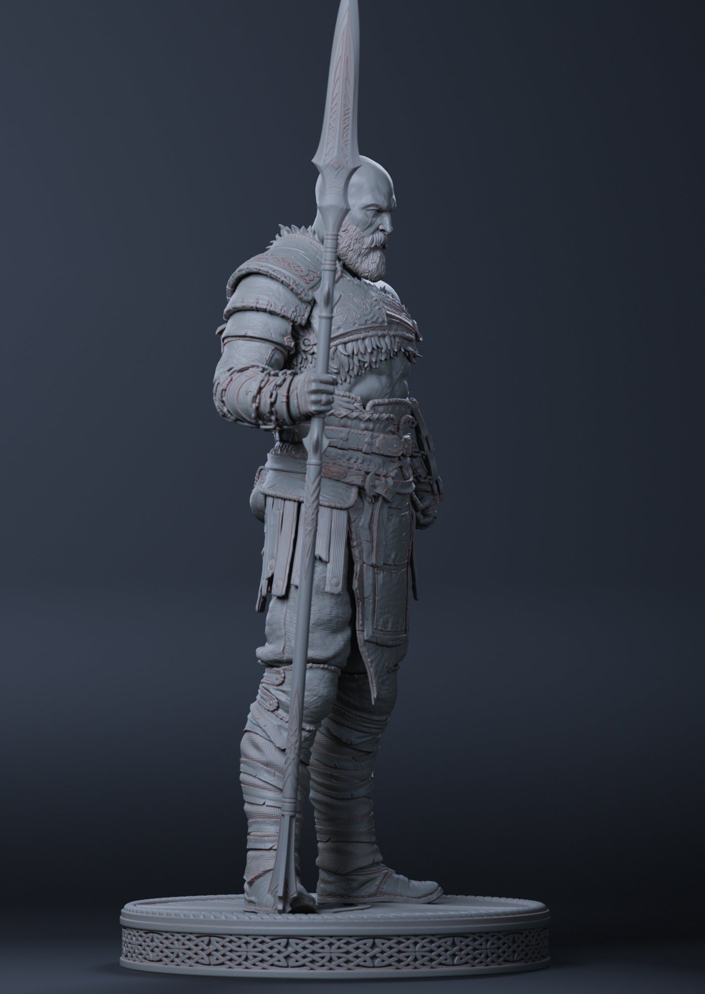 Krotos (God of War Inspired / Mighty Warrior) 3D Print Model - Pre-Supported & Uncut STL/LYS
